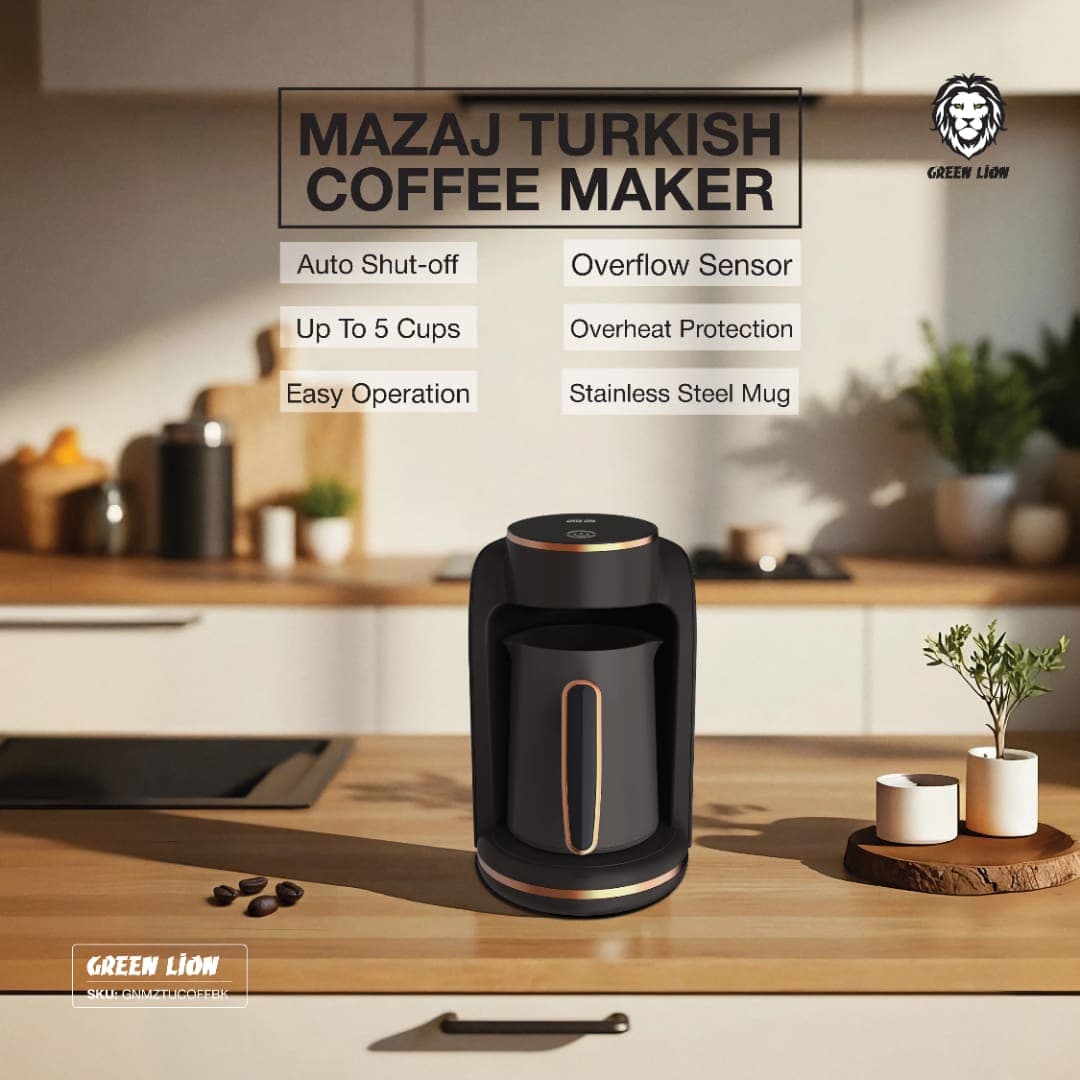 Green Lion Mazaj Turkish Coffee Maker 250ml