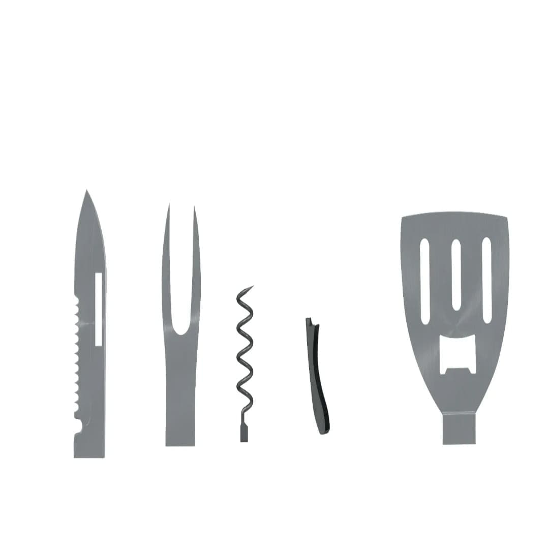 Green Lion Multifunction 5 in 1 BBQ Tool Set