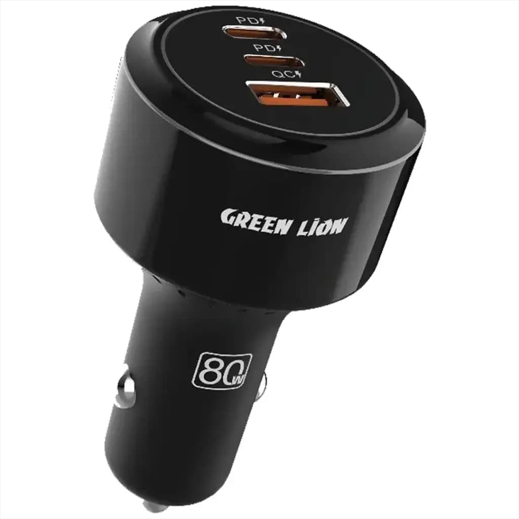 Green Lion Roadex Triple Port Car Charger 80W