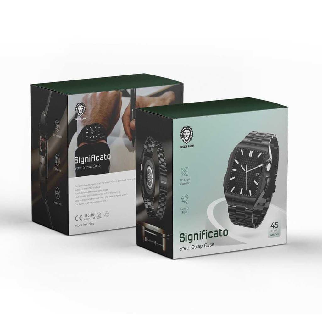 Green Lion Significato Steel Strap Case