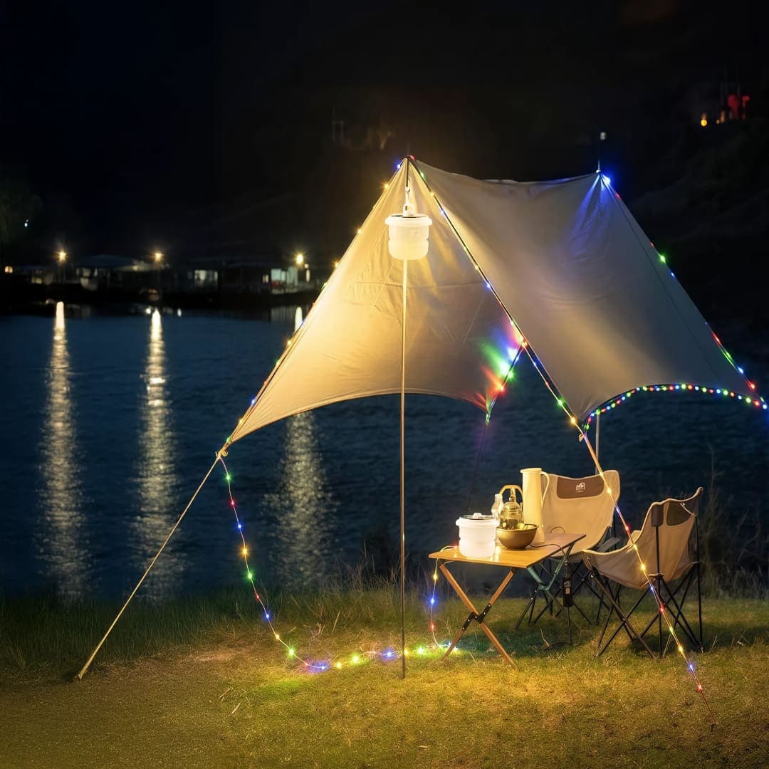 Green Lion Solar LED Lumex Camping Light and Built-in String Light 500 LM