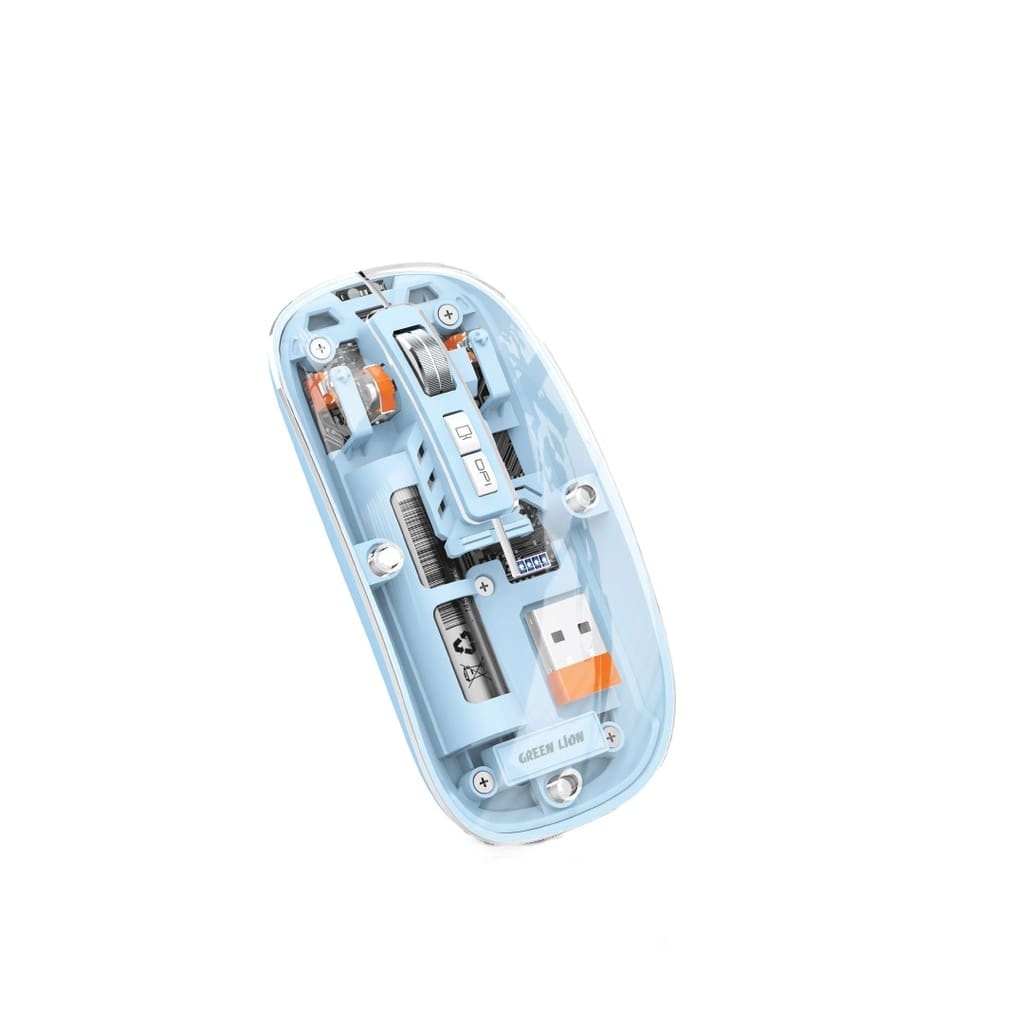 Green Lion Transparent Mouse 2 Modern, Slim & Beautiful