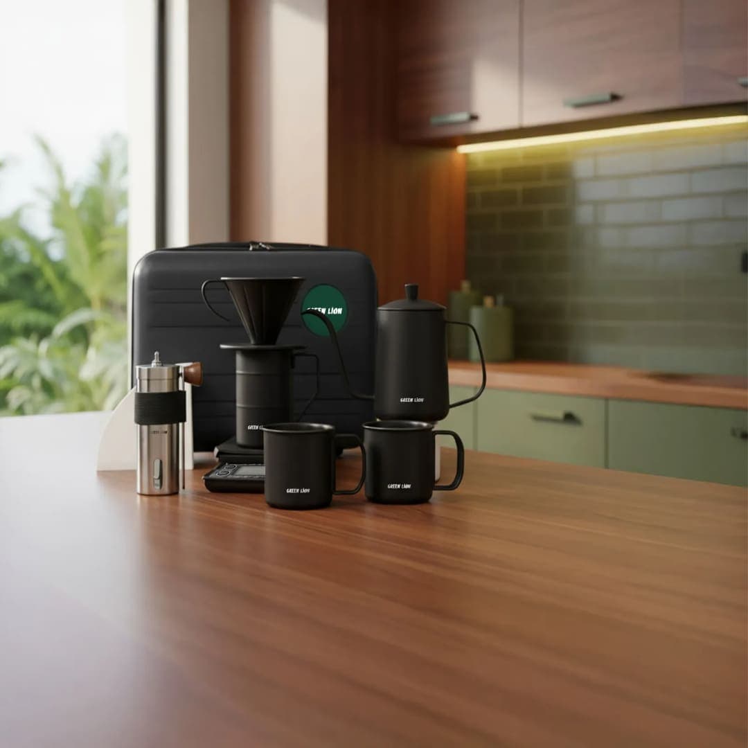 Green Lion Portable Coffee Brewing Set