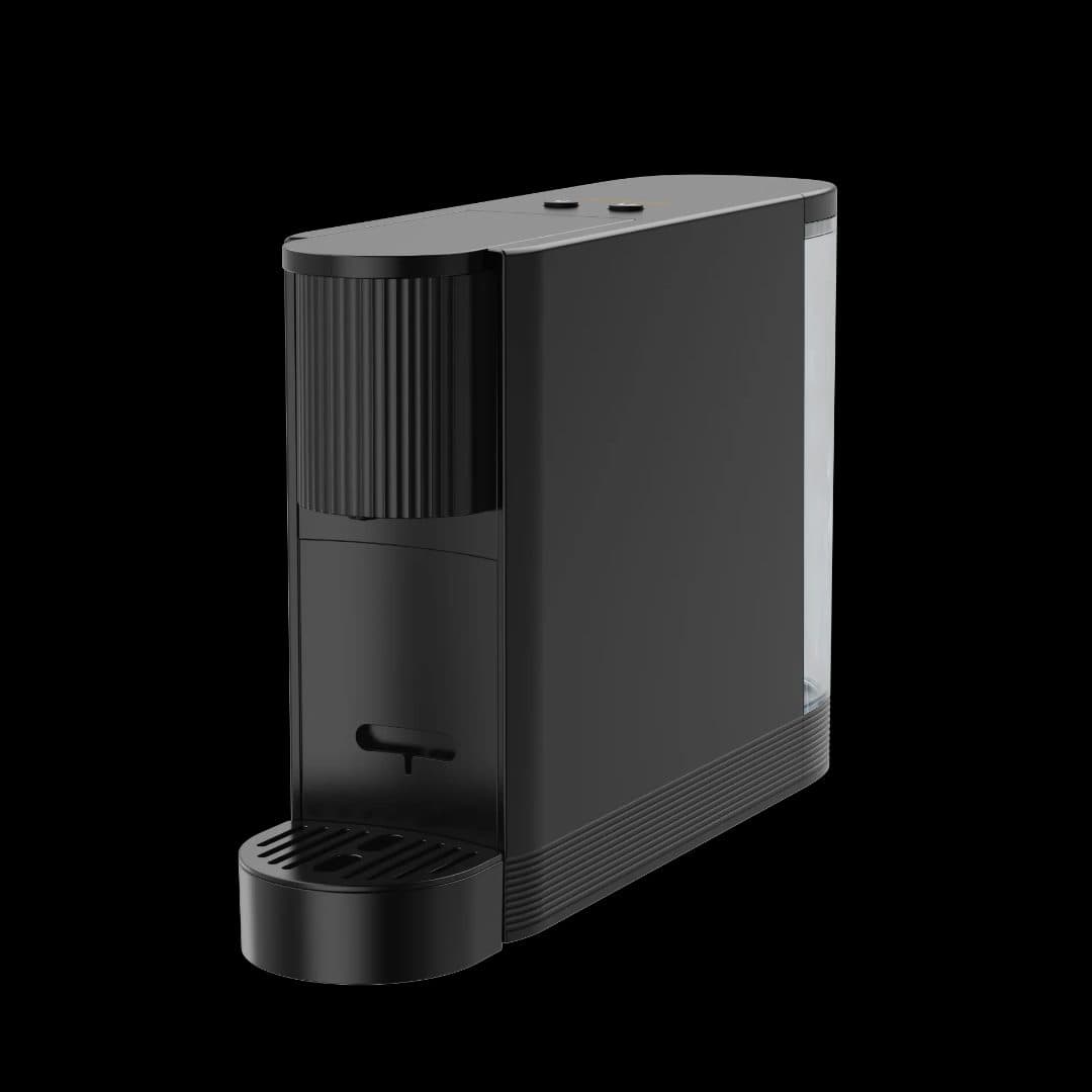 Compact Black Coffee Machine