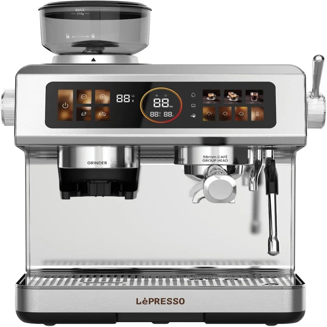 LèPRESSO Espresso Coffee Machine with Grinder