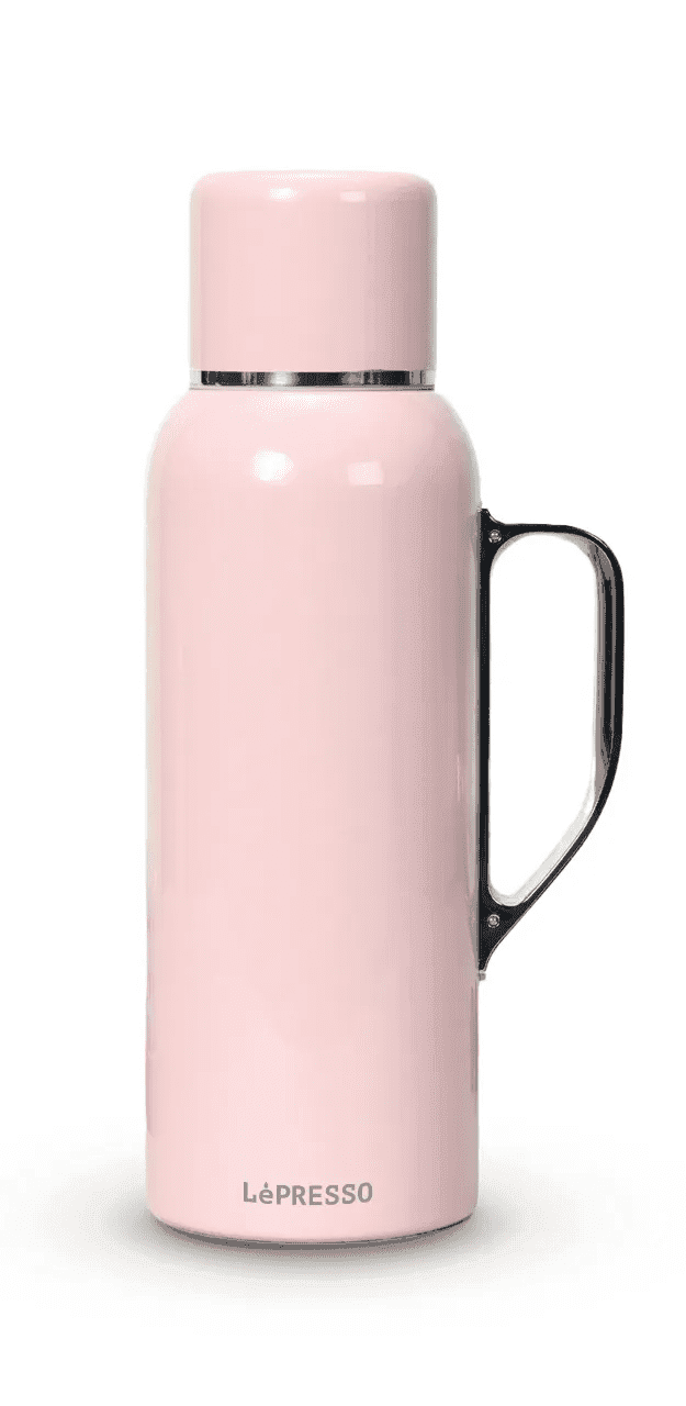 LéPRESSO White Stainless Steel Thermos Flask