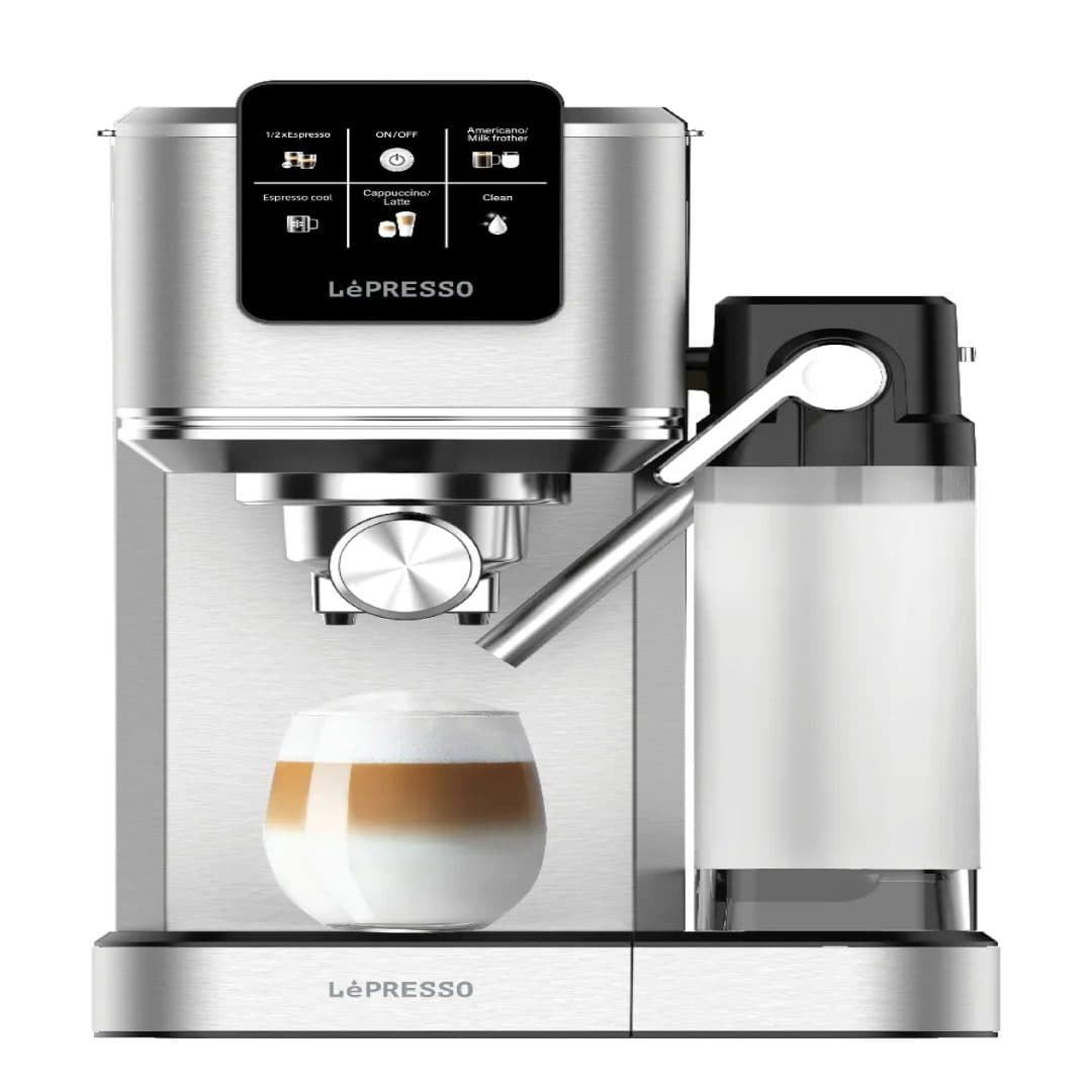 LéPRESSO Espresso Coffee Machine with Milk Frother
