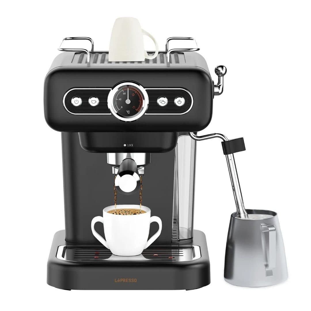 Lepresso Espresso Coffee Machine with Milk Frother