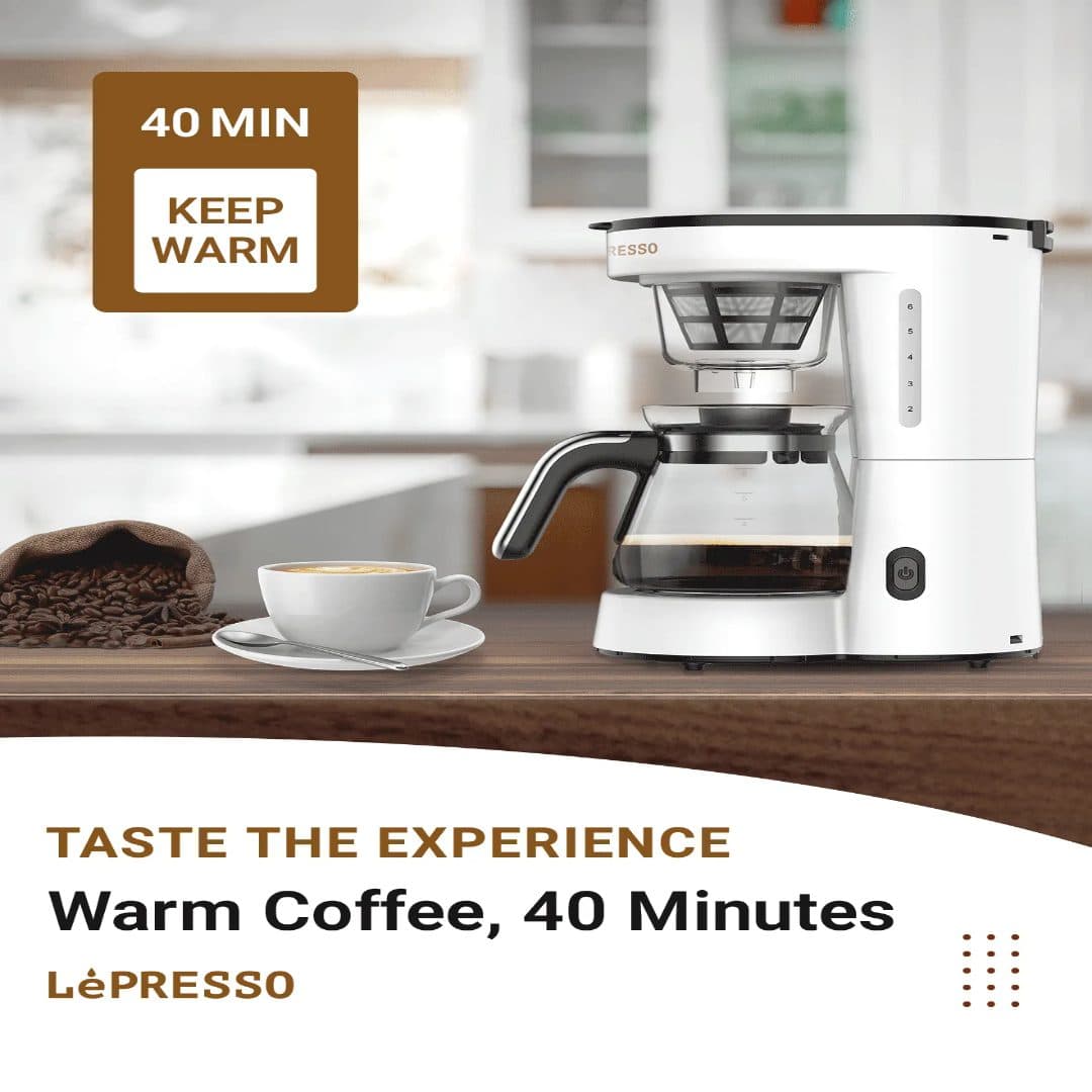 Electric Coffee Maker with Glass Carafe
