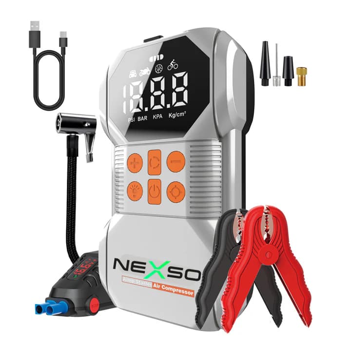 NEXSO Portable Jump Starter & Air Compressor
