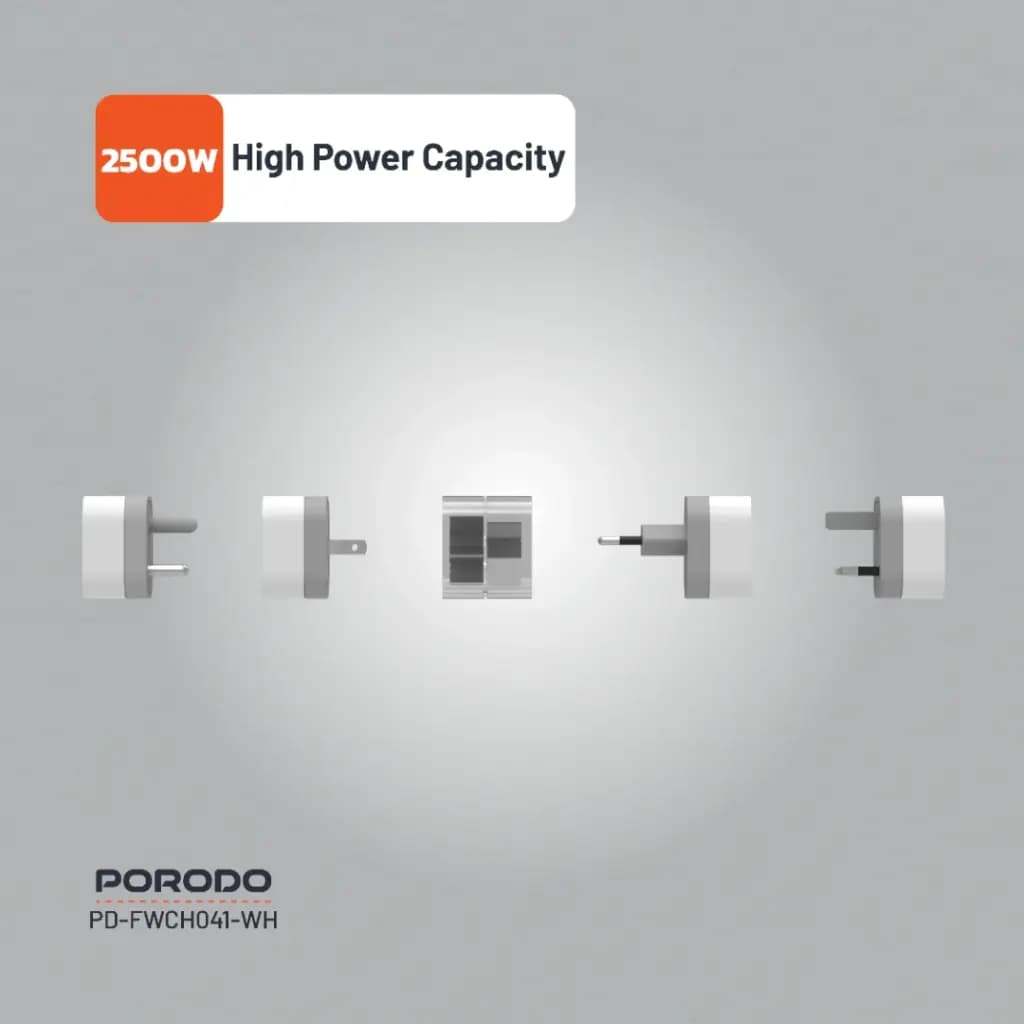 Porodo 150+ Countries Universal AC Adapters
