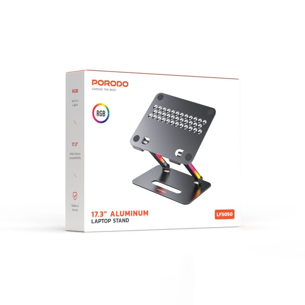 Porodo 17.3" Aluminum Laptop Stand