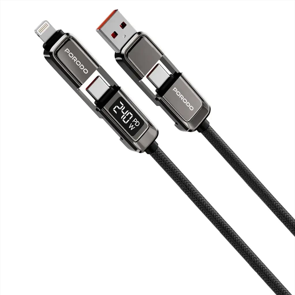 Porodo 4-IN-1 High-Speed Charging Cable