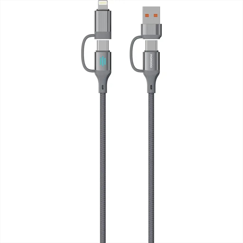 Porodo 4-In-1 High-Speed Charging Cable PD 240W
