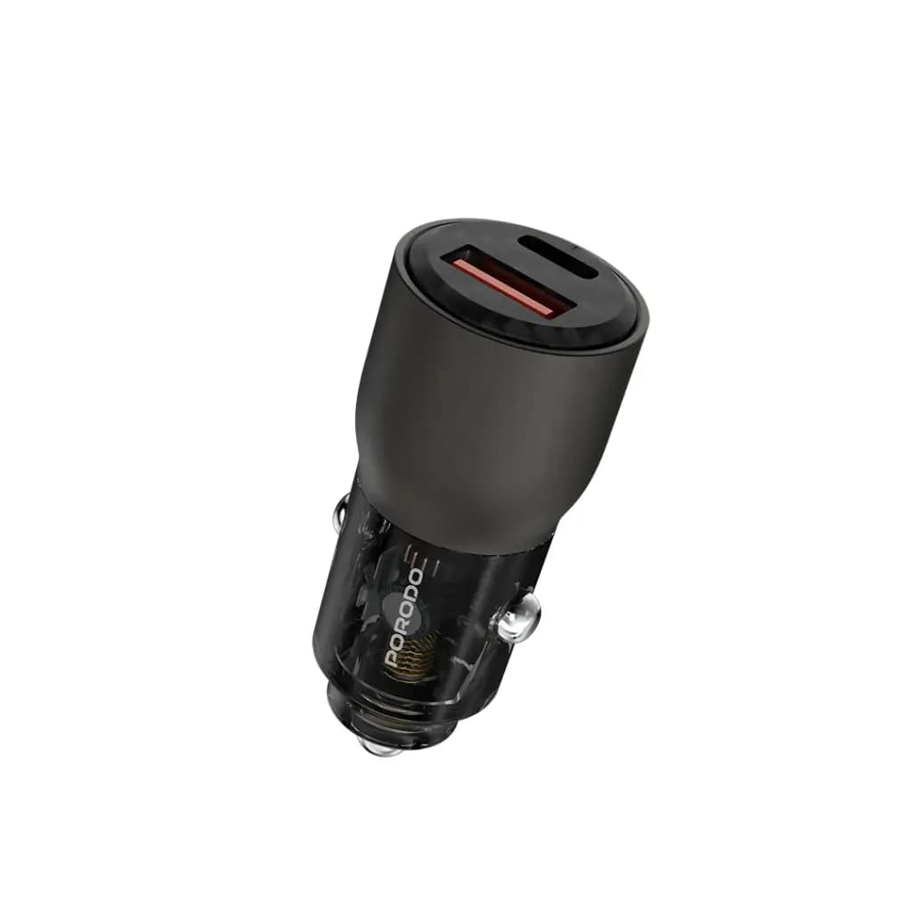 Porodo 95W Car Charger Transparent Multi-Device PD Charging