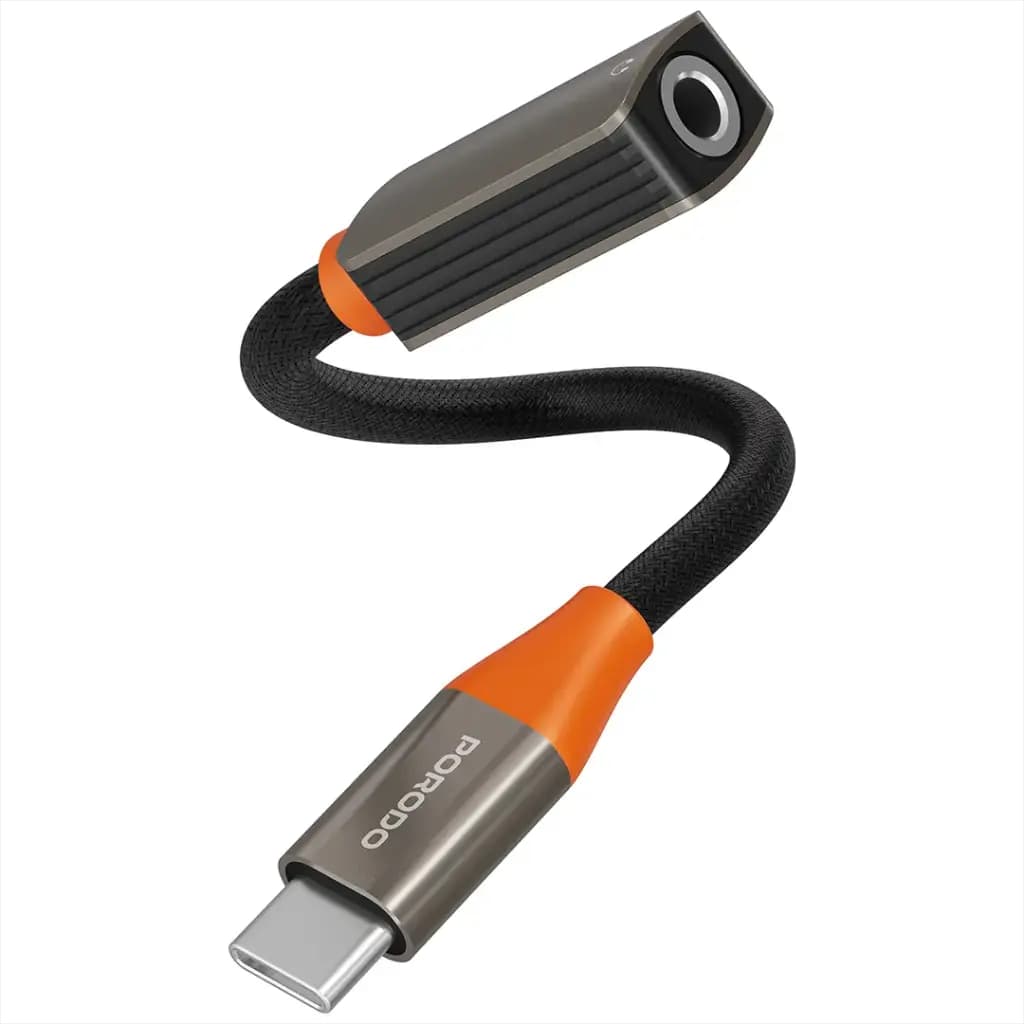 Porodo AudioLink USB-C to 3.5MM Audio Jack Adapter
