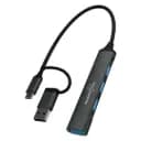 Porodo Blue 4 IN 1 Multi-Port USB Hub