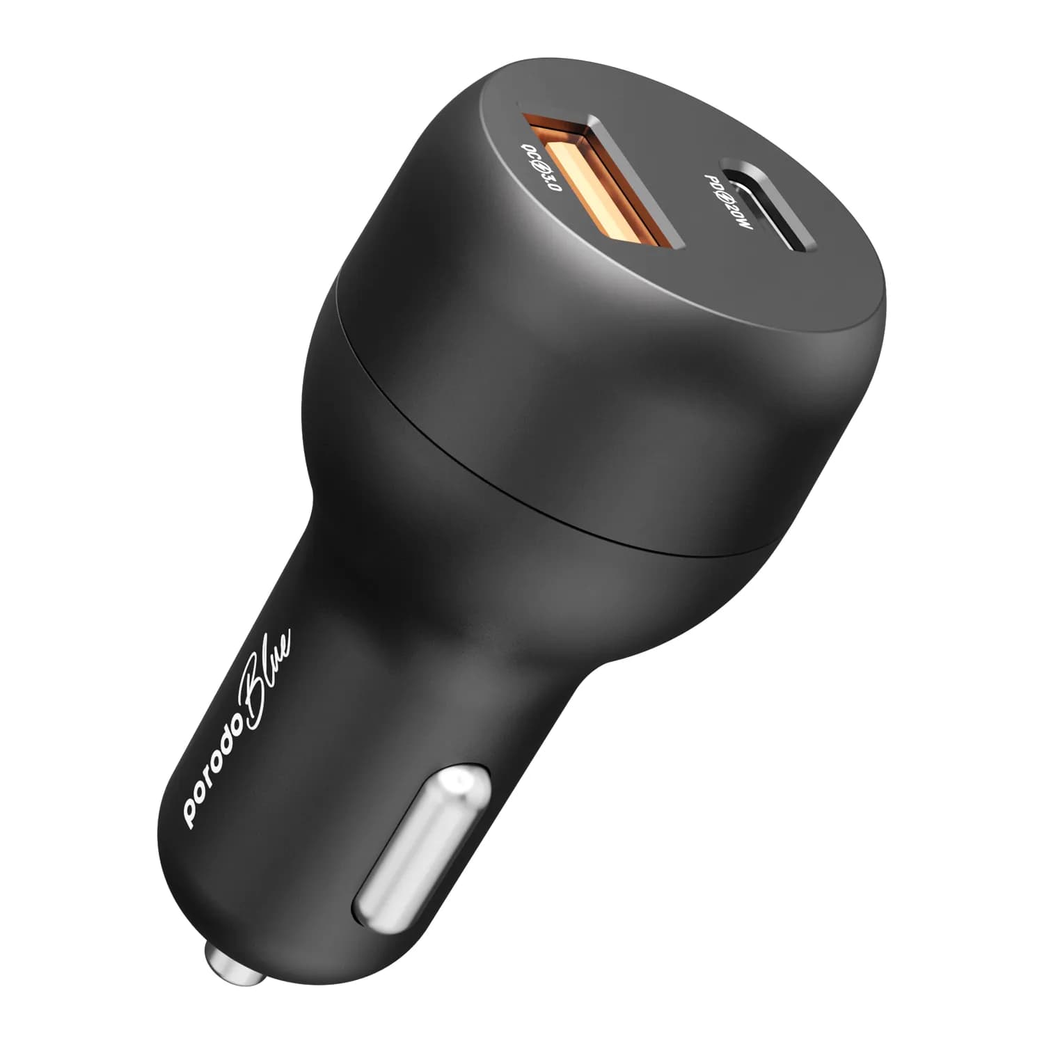 Porodo Blue Dual Port Car Charger