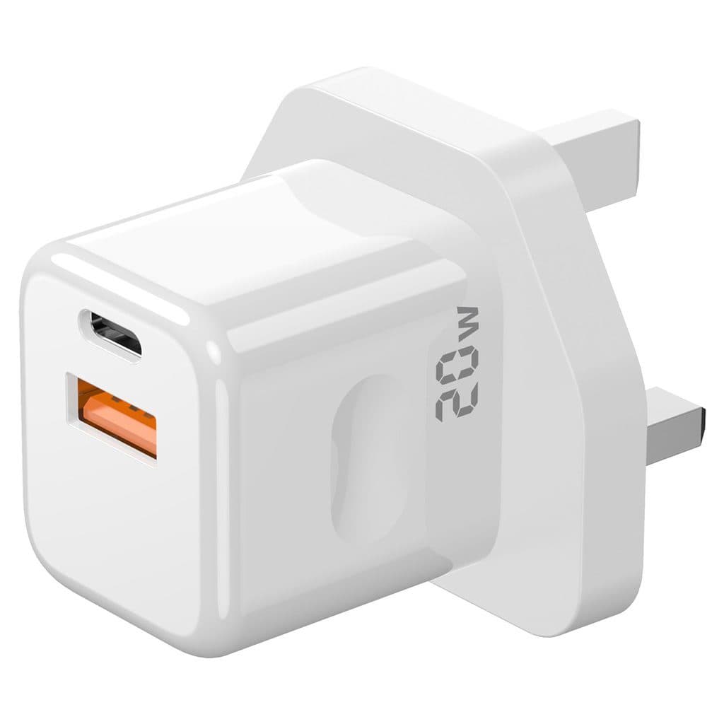 Dual Port USB Wall Charger with UK Plug