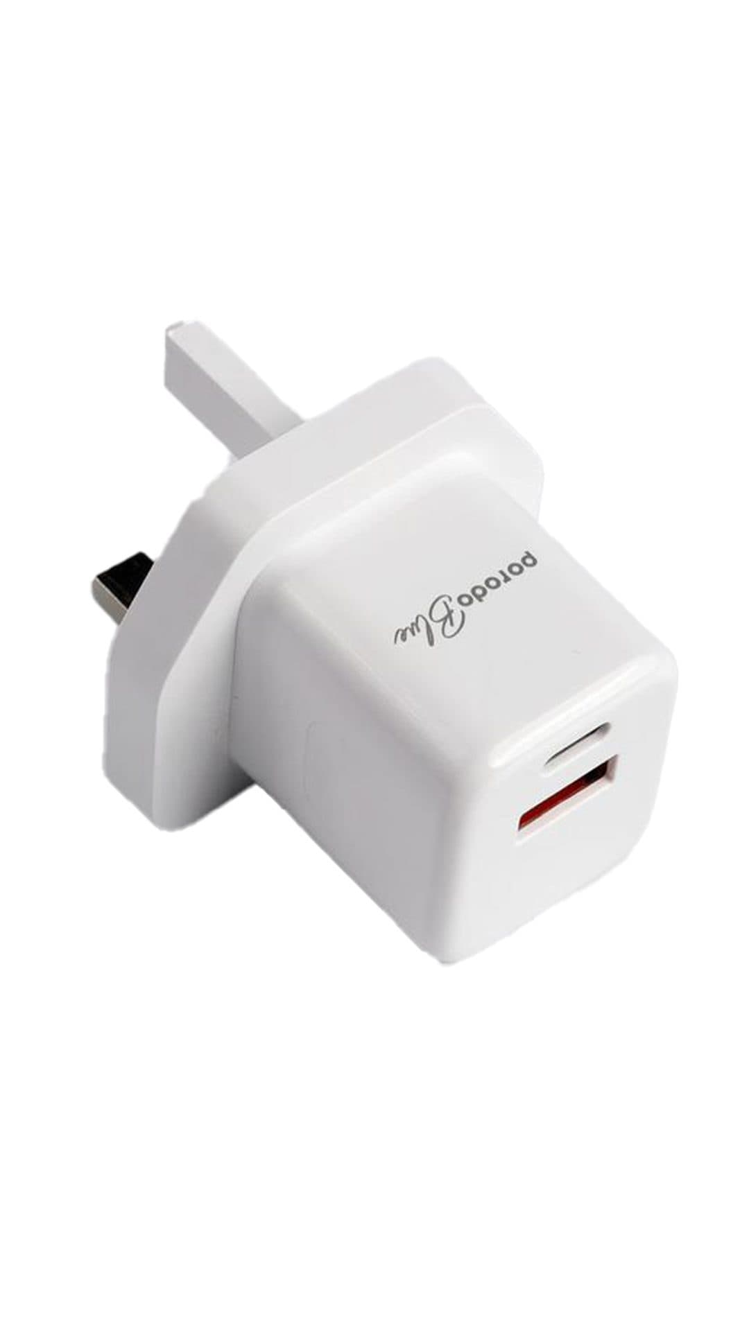 Dual Port USB Wall Charger with UK Plug