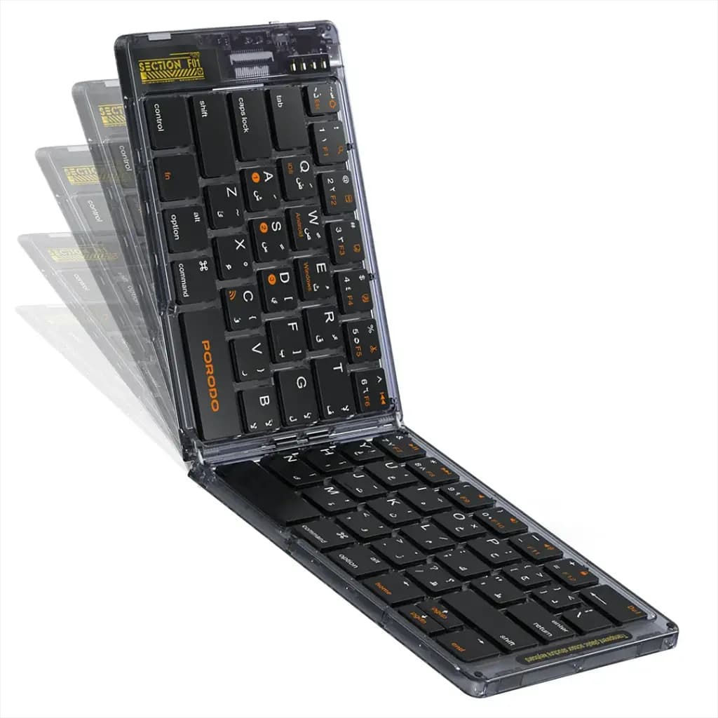 Porodo Crystal Shell Wireless Keyboard
