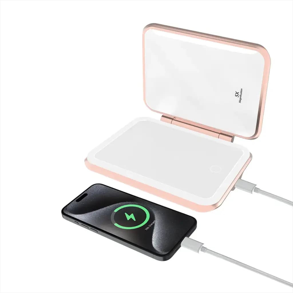 Porodo Lifestyle 5000mAh Power Bank Magnifying Mirror