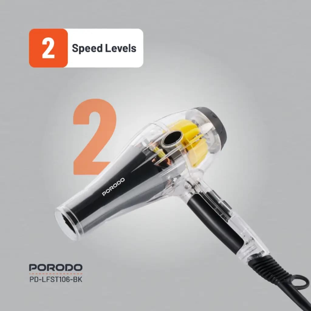 Porodo Lifestyle Crystal Shell Hair Dryer