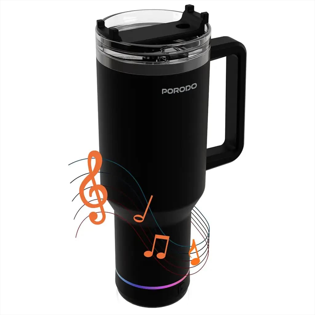 Porodo HydroTunes Bluetooth Speaker Tumbler