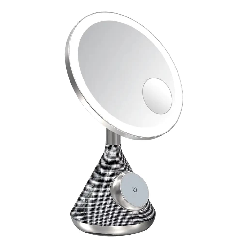 LED Lighted Makeup Mirror with Bluetooth Speaker