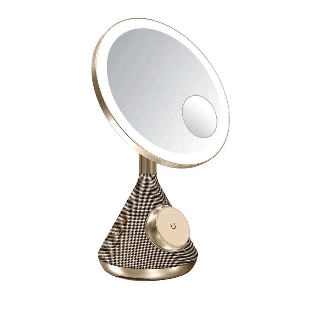 LED Lighted Makeup Mirror with Bluetooth Speaker