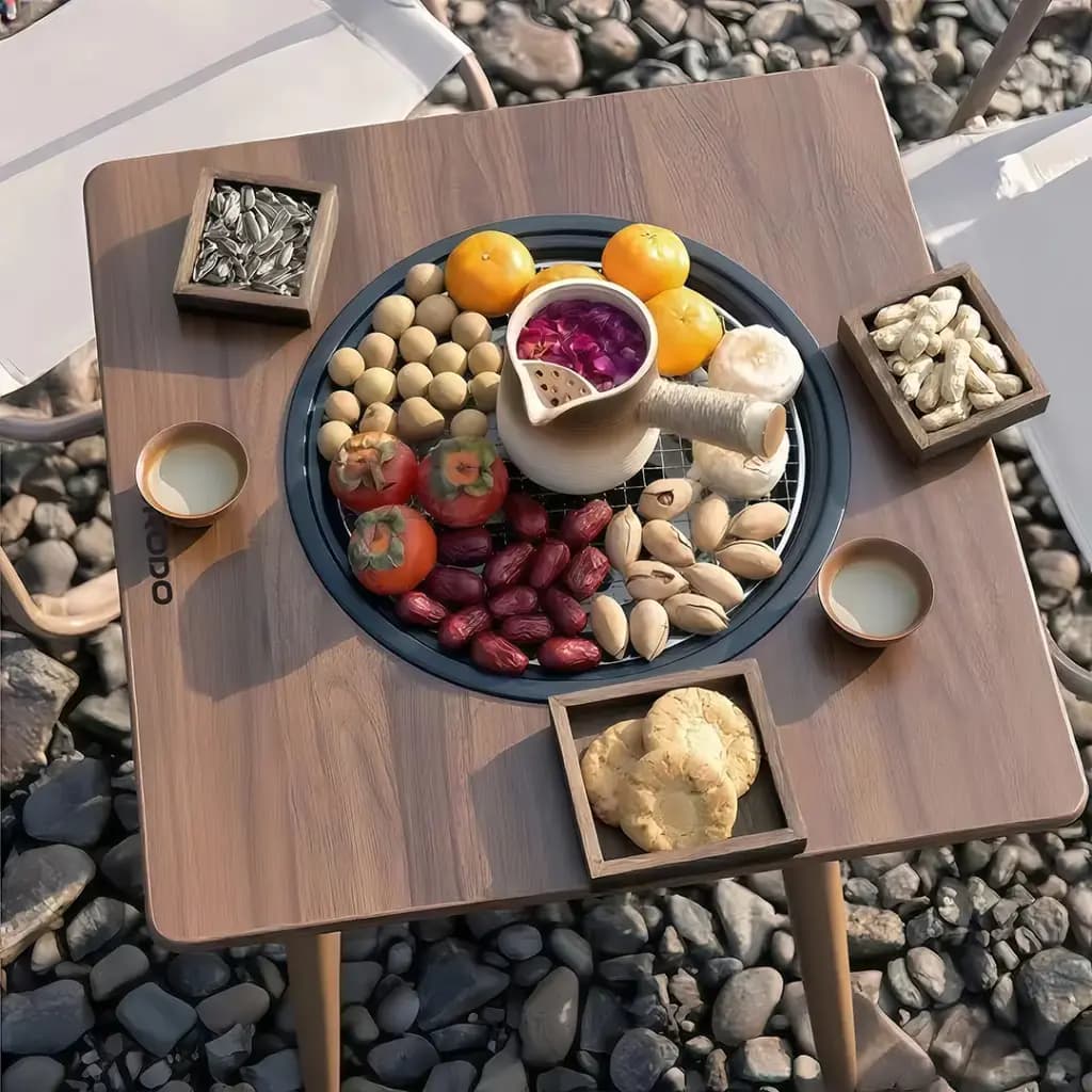 Porodo Lifestyle Multi-Purpose Outdoor Square Grill Table