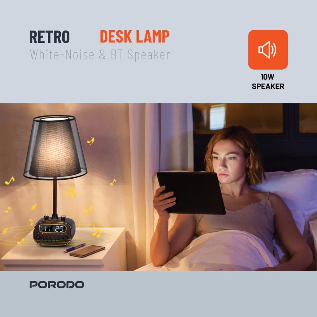 Retro Style Digital Clock Table Lamp