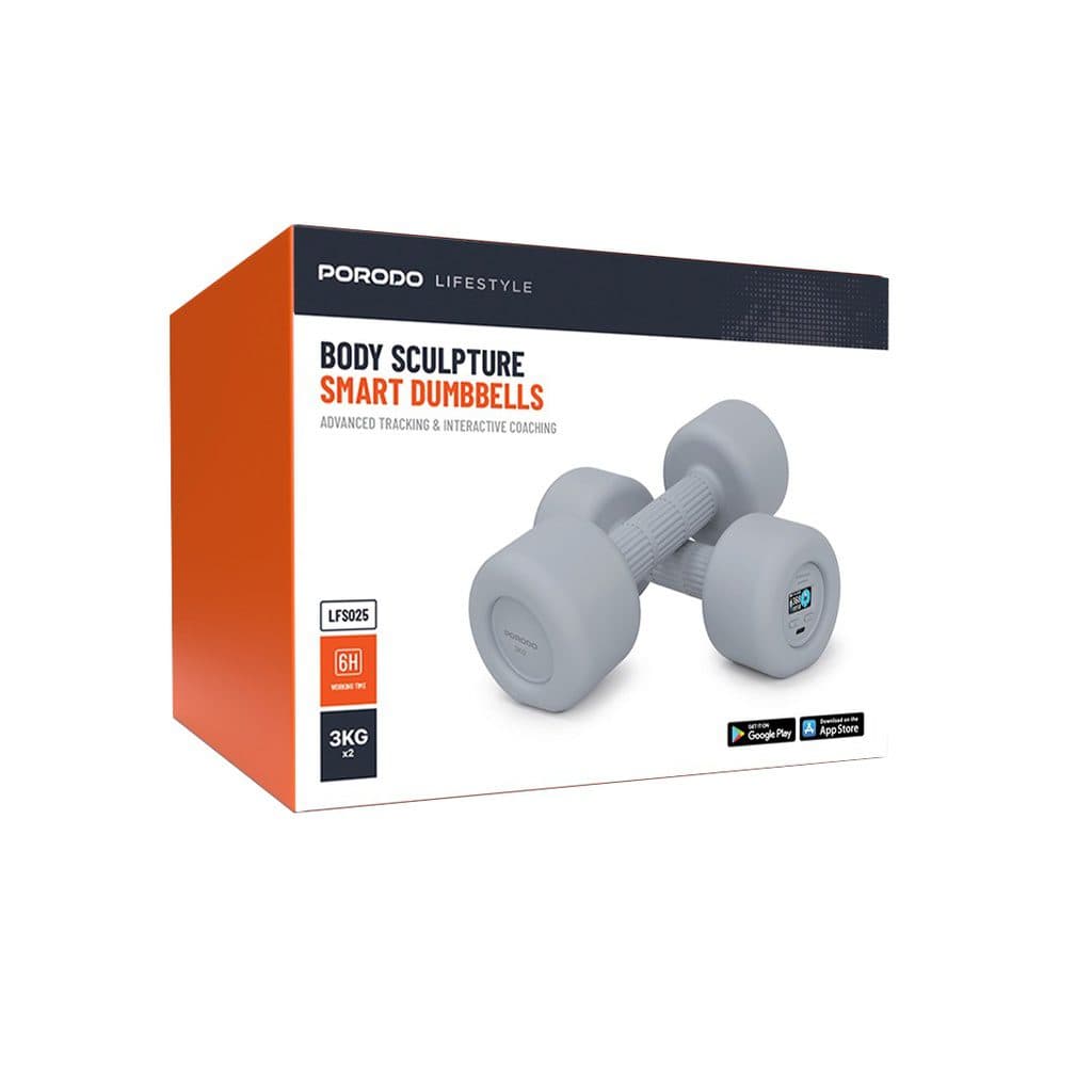 Porodo 3kg Smart Dumbbells Set