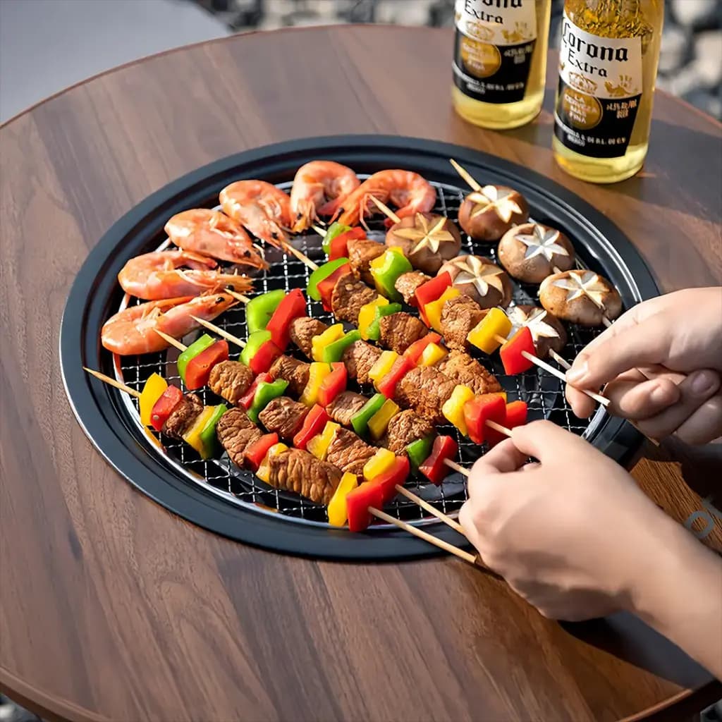 Porodo Lifestyle Tripod-base Outdoor Round Grill Table