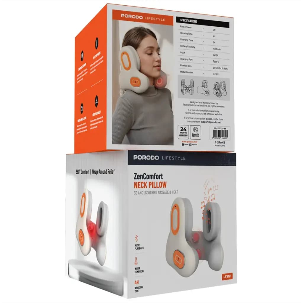 Porodo Lifestyle ZenComfort Neck Pillow