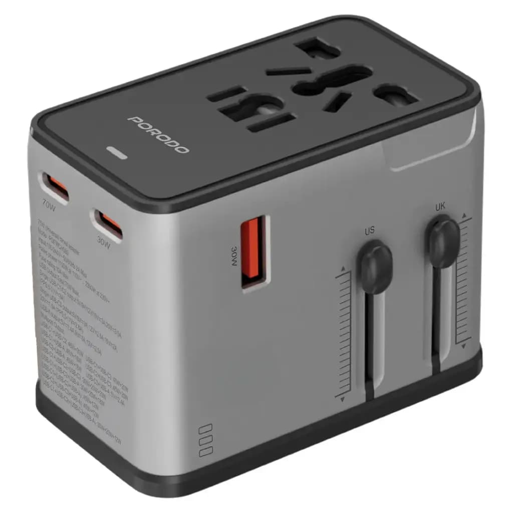 Porodo Mega Volt Universal Travel Adapter