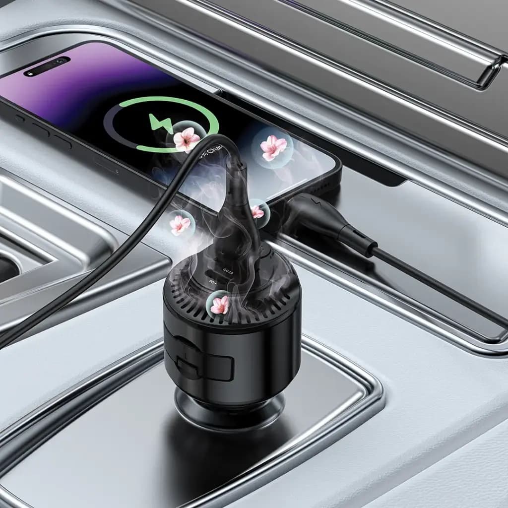 Porodo Mist Charge 2 IN 1 Car Charger