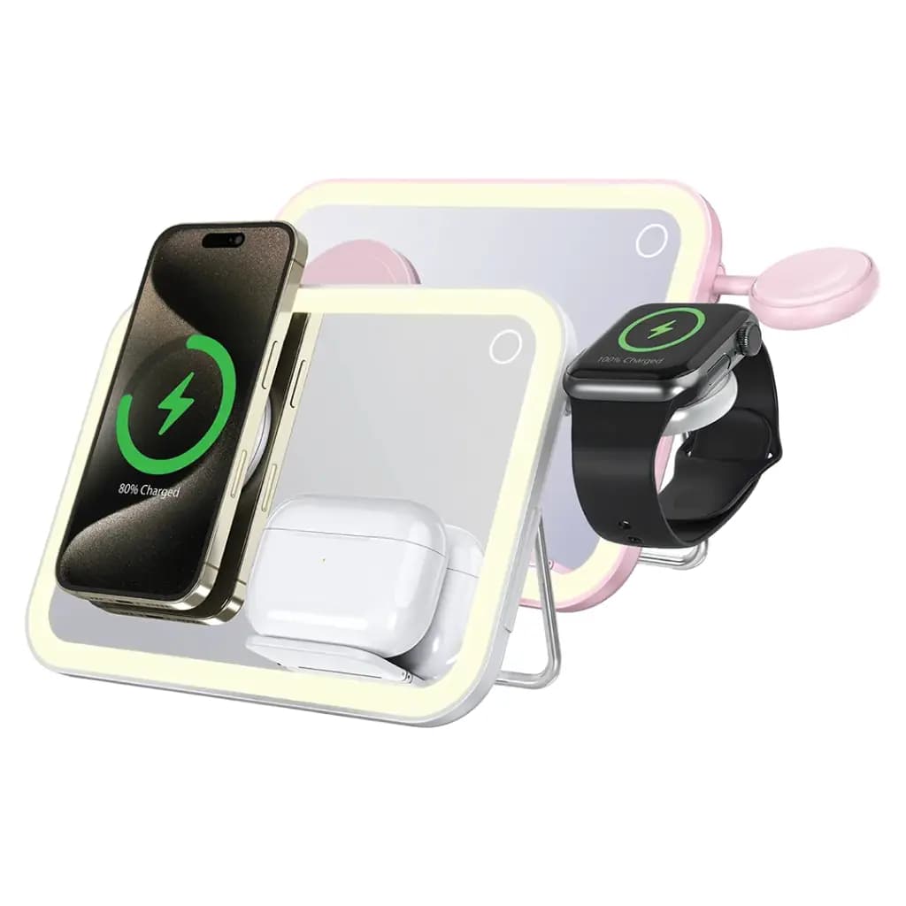 3-in-1 Wireless Charging Station with LED Light