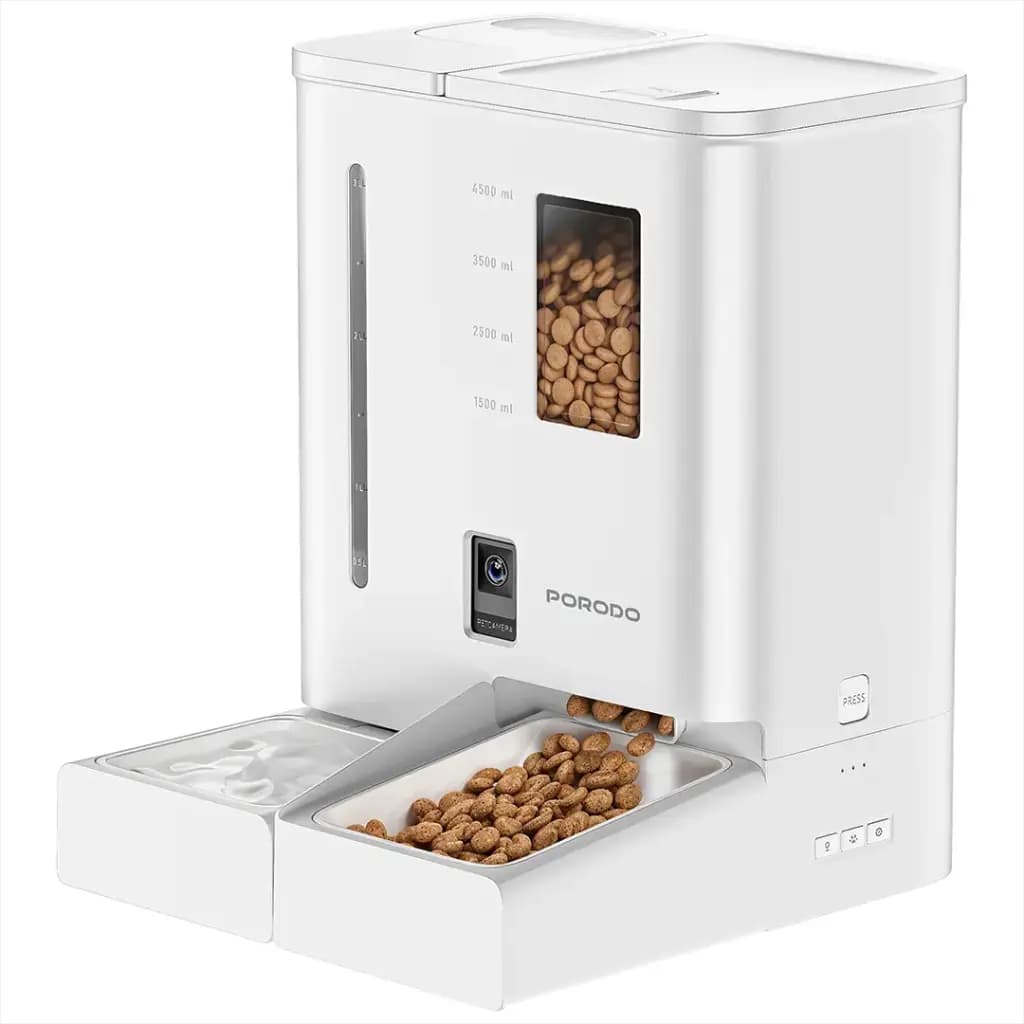 Porodo PETMATE Automatic Pet Feeder with Wi-Fi, Camera and App Control