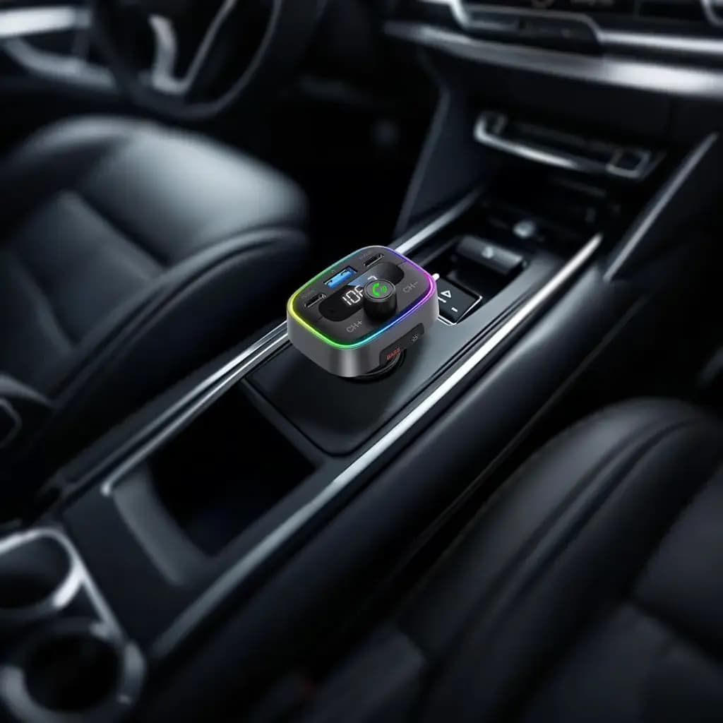Porodo Smart Car Charger FM Transmitter