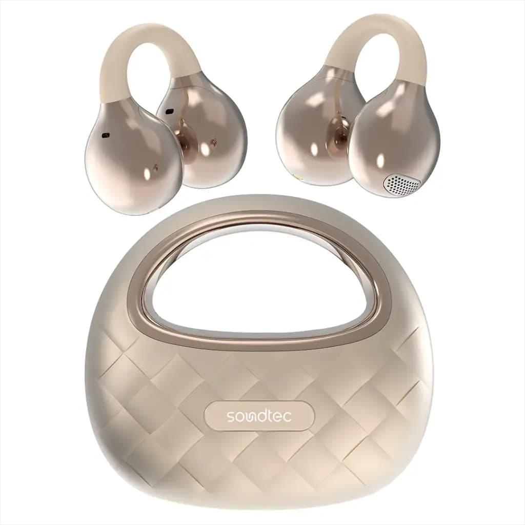 Porodo Soundtec Vogue Open-Ear Clip-On Wireless Earbuds