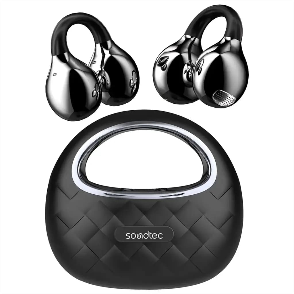 Porodo Soundtec Vogue Open-Ear Clip-On Wireless Earbuds