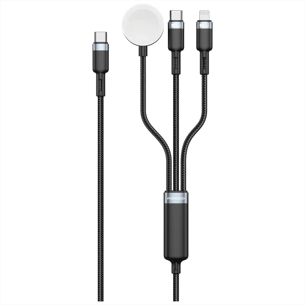 Porodo TrioLink 3-in-1 Charging Cable