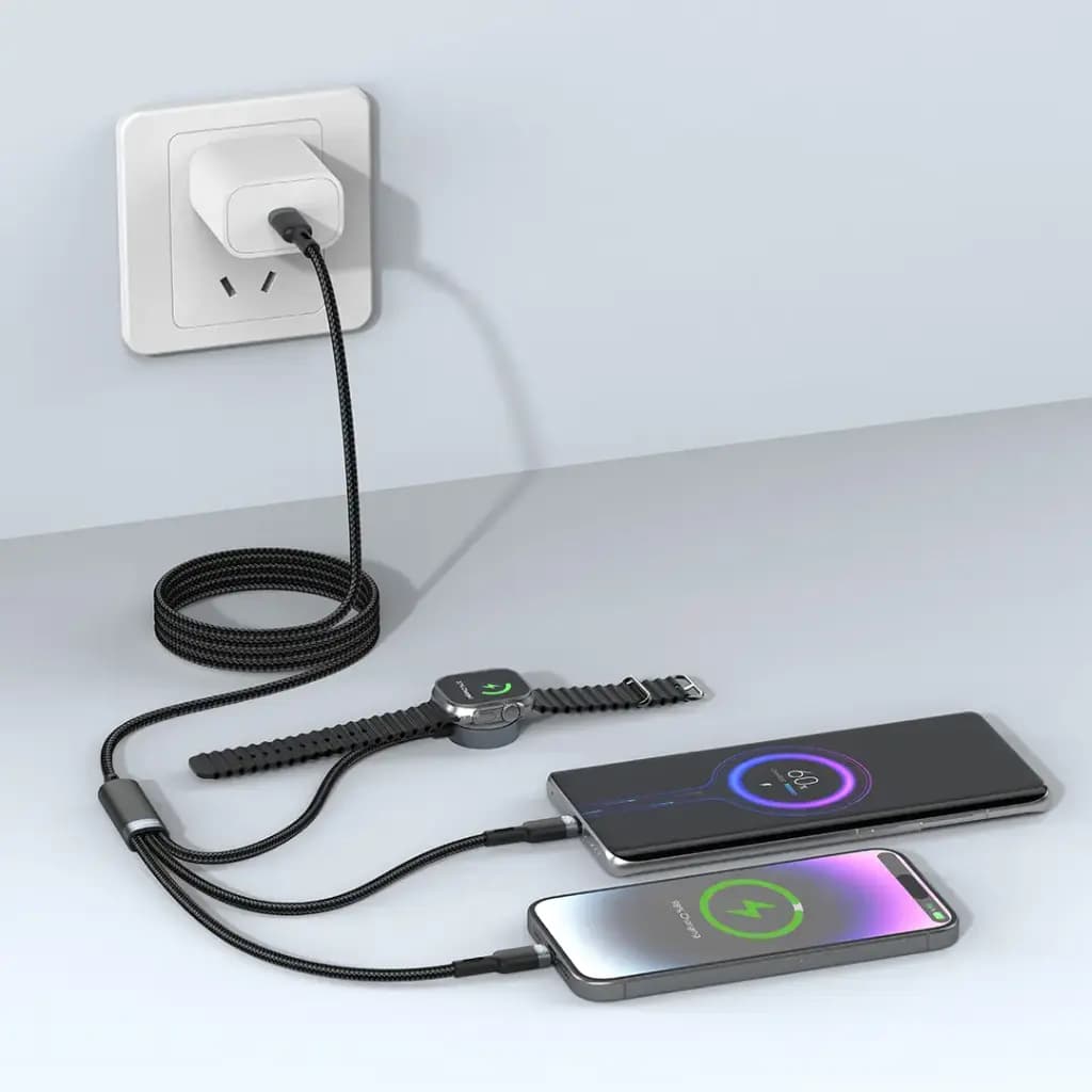 Porodo TrioLink 3-in-1 Charging Cable