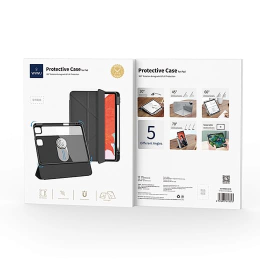 Foldable Protective Tablet Case with Magnetic Holder