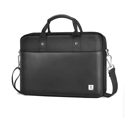 Black Laptop Briefcase Bag with Shoulder Strap