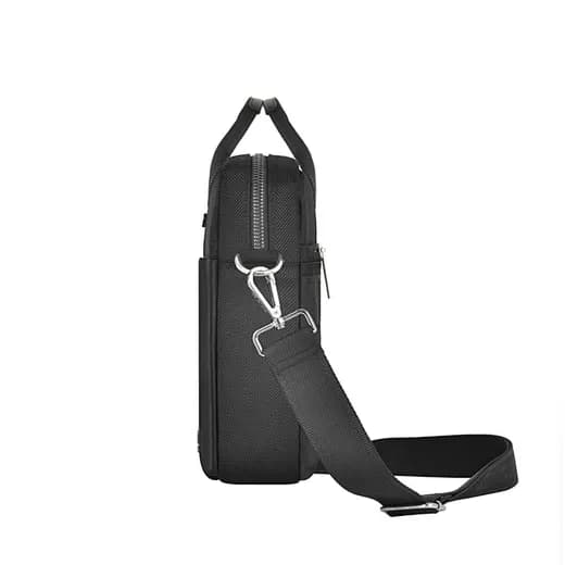 Black Laptop Briefcase Bag with Shoulder Strap