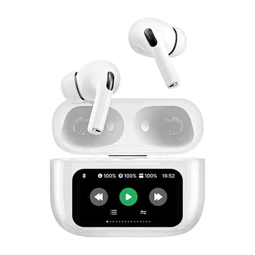 Wireless Bluetooth Earbuds with Charging Case and Display