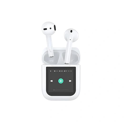 Wireless Bluetooth Earbuds with Charging Case and Display
