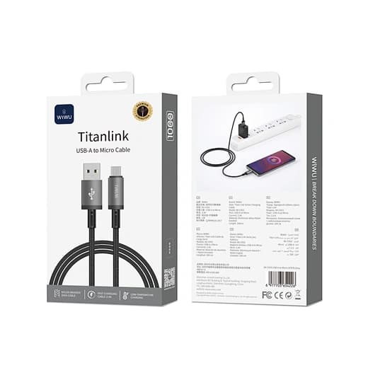 WIWU Braided USB to Micro USB Cable